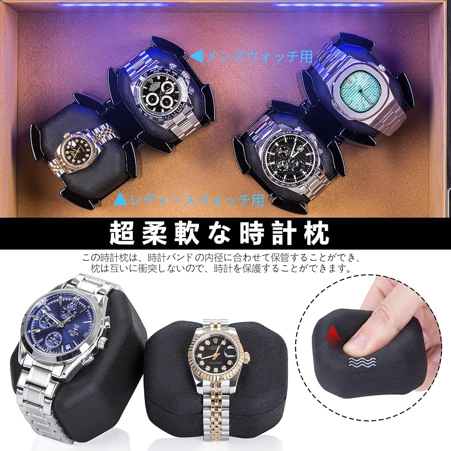 ワインディングマシーン 腕時計 ウォッチワインダー LUKDOF Amazon.co.jp: LUKDOF新型ワインディングマシーン 腕時計自動